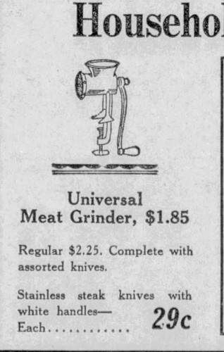 MEAT GRINDER Vtg No 1 Universal Food Chopper LF&C New Britain CT like in museums - Picture 16 of 16