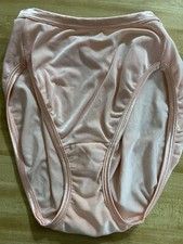 vintage Second Skin panties Shiny Wet Look Liquid SATIN size 7 Pink Smooth