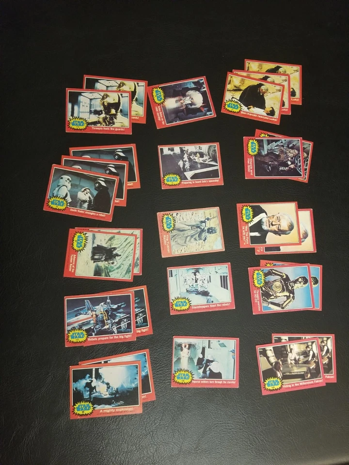 Vtg 1977 Original Star Wars Set (27 Cards) Set Red Series 2 NICE - Image 4 of 4