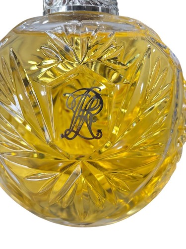 BIG Antique Crystal Perfume Bottle With Ornate Silver-Plated Lid 10" tall - Picture 10 of 10