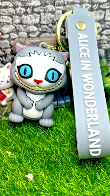 Grinsekatze Schlüsselanhänger Schlüsselring Geschenk Taschenanhänger Lächeln Disney Alice im Wunderland