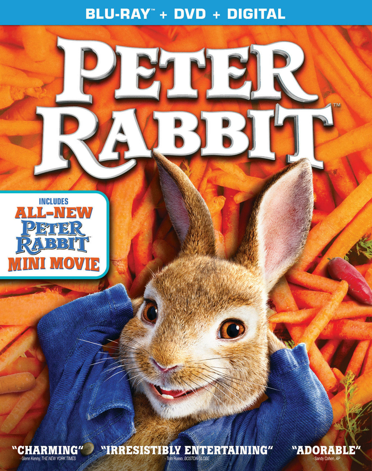 Peter Rabbit (Blu-ray/DVD/Digital, 2018, 2-Disc Set) NEW