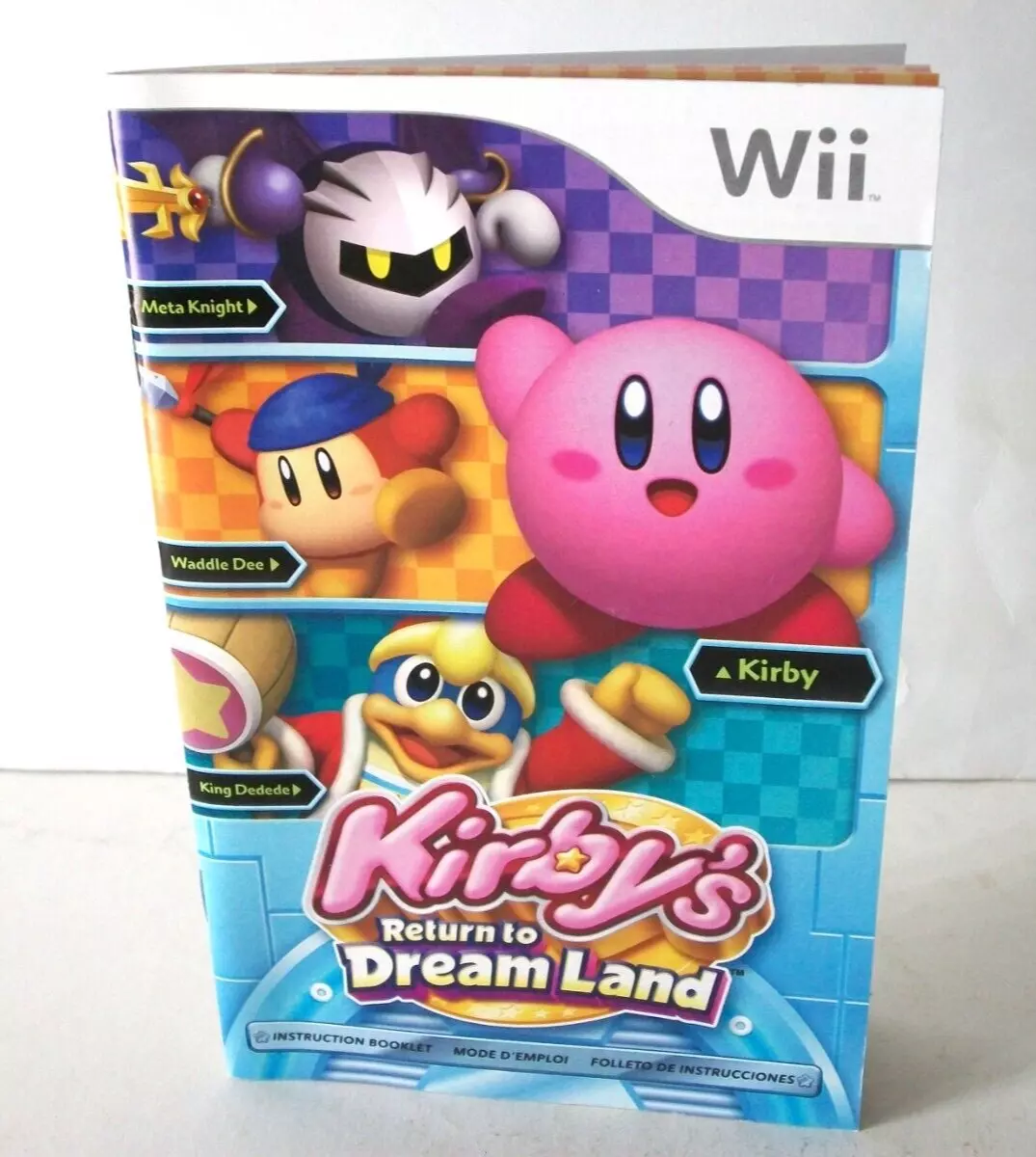 Original Box Case Kirby's Return to Dream Land w/ Manual & Inserts Nintendo  Wii