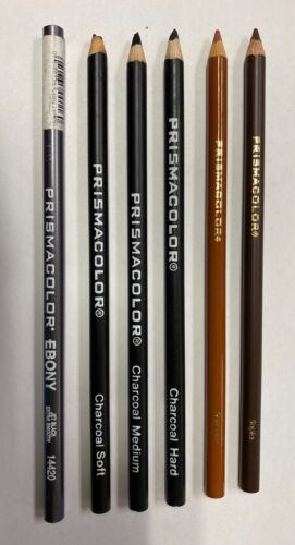 Prismacolor Drawing Pencils, Sepia, Sanguine, Charcoal, Ebony Design - Picture 2 of 8