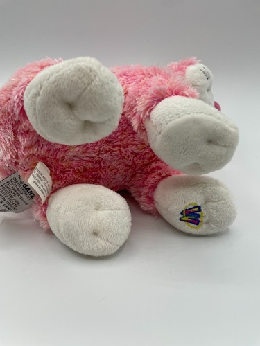 Webkinz Cheeky Bunny Rabbit Pink Nose White Sit Smile HM706 8" - Picture 7 of 9