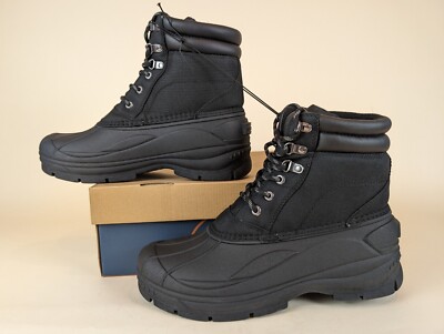 Weatherproof Vintage Joe Duck Boots Mens 9 M Black Lace Up Outdoor Shoes MWB Weatherproof Vintage Joe Duck Boots Mens 9M Black Lace Up  main image 2