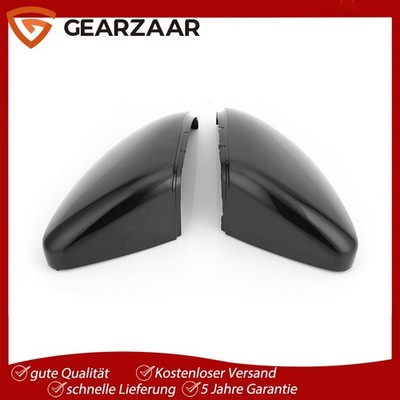 2x Schwarz Außenspiegelgehäuse Spiegelkappen Für VW Golf 7 VII Variant GTI R