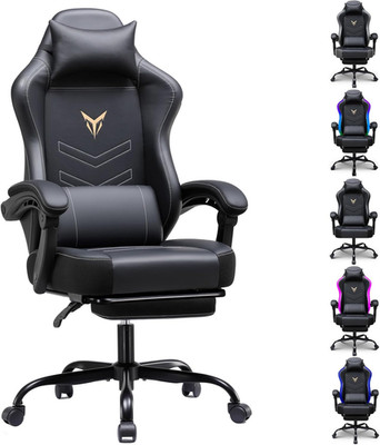 Ergonomic Gaming & Office Chair with Footrest, Lumbar Support, 300Lbs Capacity