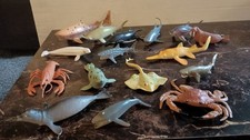 Vintage Greenbrier International Sea Animals Lot Mostly Hard Plastic