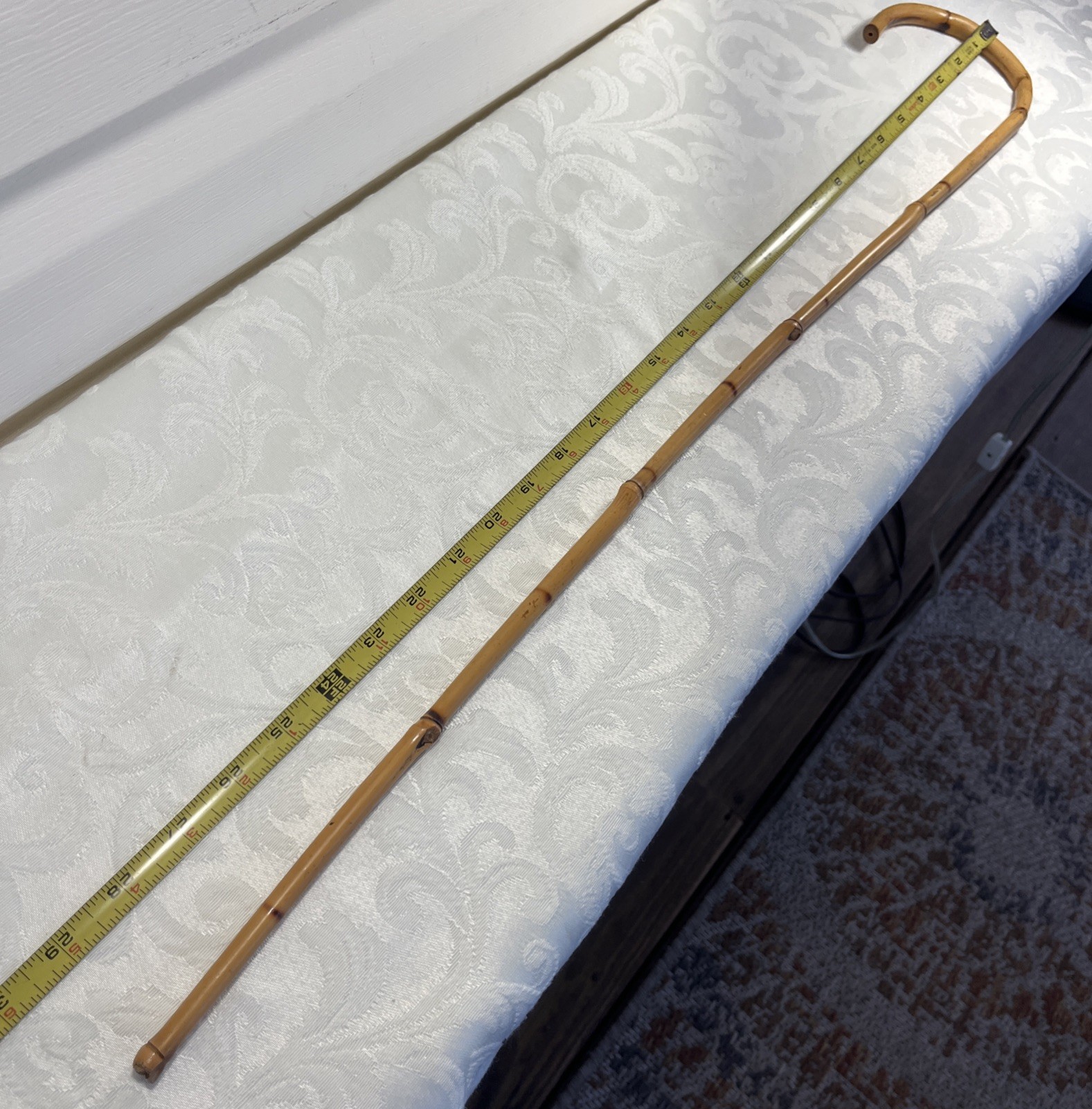 Walking Bamboo Teachers Stick Pointer Vintage Cro… - image 12