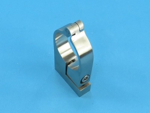 Edelstahl Rohrschelle Ø 42,4 mm Scharnier Klappbar VA Gelenk Bügelschelle Halter - Bild 4 von 5