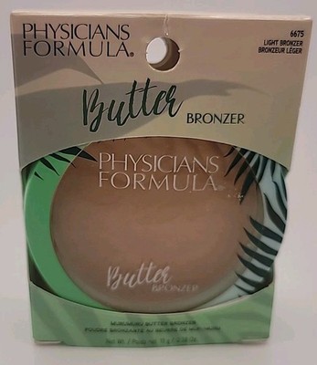 Physicians Formula Murumuru Butter Light Bronzer 6675 Vegan Face Makeup Contour 