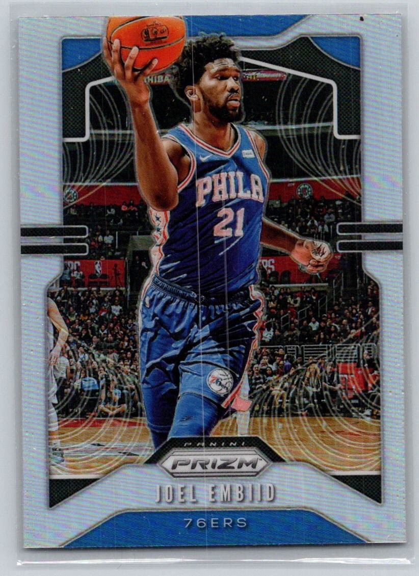 2019-20 Panini Prizm #199 Joel Embiid Prizms Silver