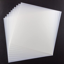 10PCS 7Mil Blank Mylar Stencil Sheets,12X12 Inch Milky Translucent PET Blank Ste