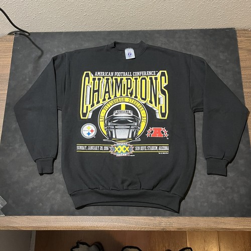 Vintage Pittsburgh Steelers Sweatshirt Super Bowl Champion Bradshaw He