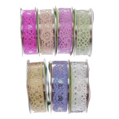 7 Rolls Masking Tape Dekoratives Spitzen Washi Buntes Band