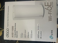TP-LINK Deco XE200 AXE1100 Wi-Fi 6E Système Mesh Tri-band AProduits(Paquet de 1)