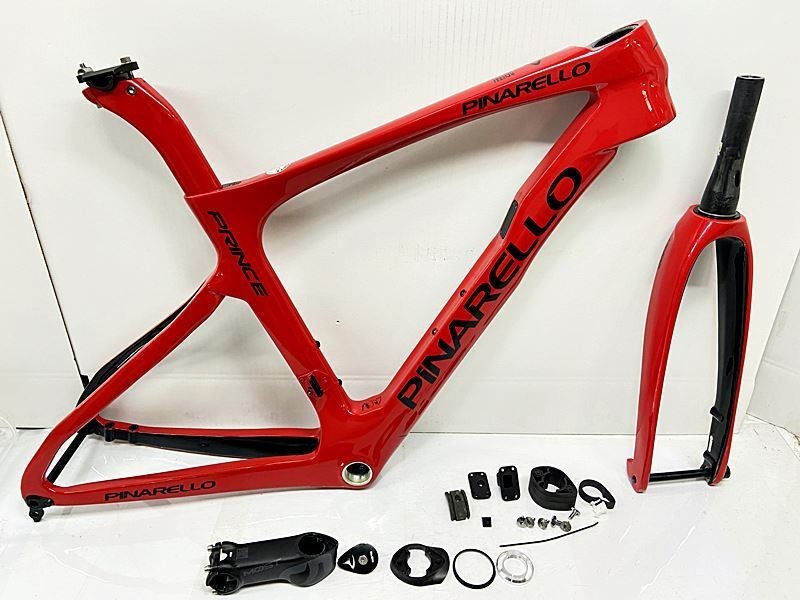 PINARELLO PRINCE フレームセット Pinarello Prince Disk Carbon Road Bike Frame Set 2021 Size 430 Red