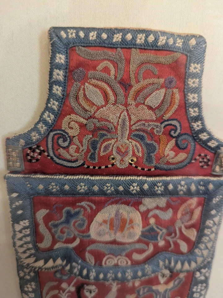 Monedero de boda de seda chino, enmarcado personalizado, puntada prohibida Foto 4 de 4