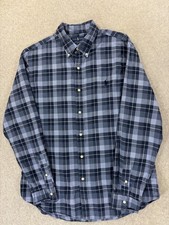 Polo Ralph Lauren Slim Fit Plaid Long Sleeve Button Down Shirt Men's XL Blue