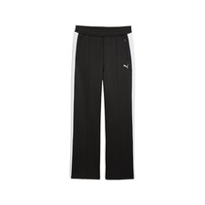 PUMA T7 Always On Straight Track Pants Womens Black Casual Athletic Bottoms 6297