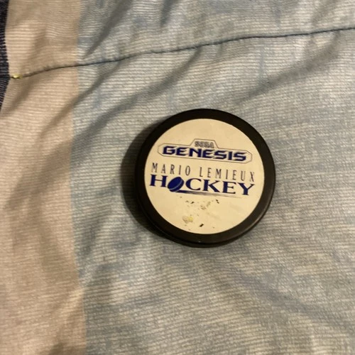 VTG Mario Lemieux 66 Pittsburgh Penguins SEGA GENESIS Official Promo Hockey Puck