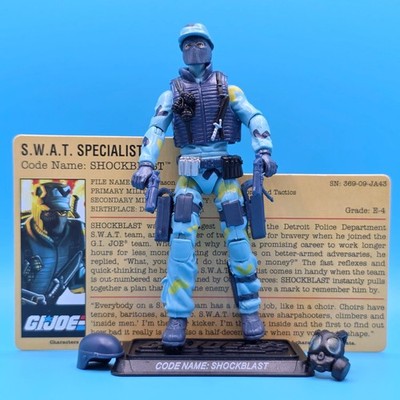 SHOCKBLAST v2 FIGUR 2009 G.I. JOE HASBRO GI LOSE S.W.A.T. SPECIALIST COMIC PACK