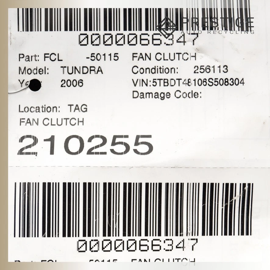 Embrague ventilador refrigeración Toyota Tundra Land Cruiser 2005-2010 16210-50101 OEM Foto 4 de 4