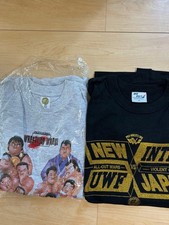 NJPW vs UWFi 1995 Tokyo Dome T-Shirt Set of 2 Size L Wrestling Vintage