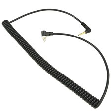 Foto&Tech 90in(2.3M) Stretch/23in Coiled HEAVY WEIGHT LOCKING 3.5mm to Male...