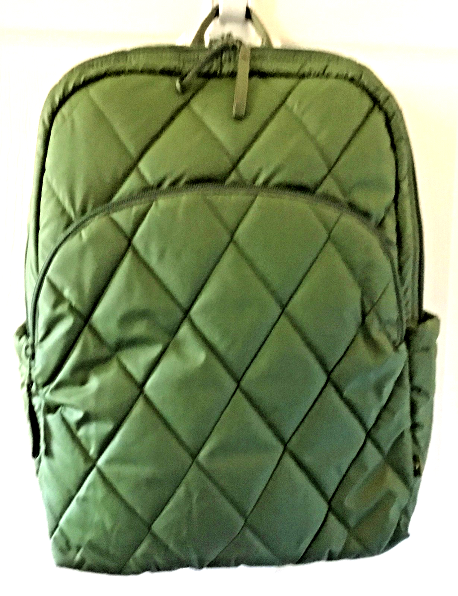 NEW Vera Bradley Essential Large Backpack in Ultralight- Pearlized Cedar Green Vera Bradley ~  main image 4