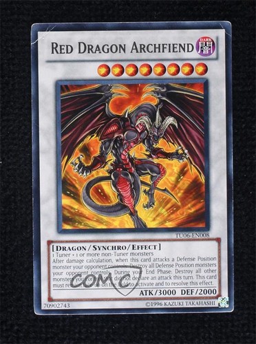 Red Dragon Archfiend TU06-EN008 YuGiOh Turbo Pack: Booster Six card