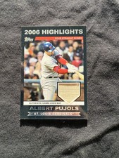 Albert Pujols bat relic 2007 topps  