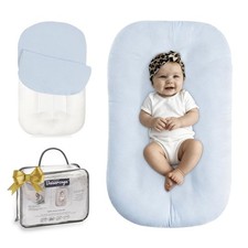 Baby Lounger Newborn 0-24 Months, Home and Travel Infant Cushion- Blue