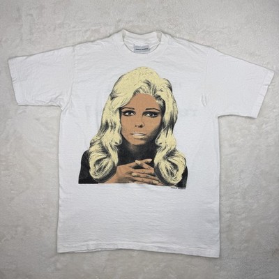 90s Vintage Stanley Desantis Nancy Sinatra Big Face Pop Art Large Shirt
