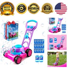 Bubble Lawn Mower Toddler Toy Spill-Proof Bubble Machine Bubble Lawn Mower
