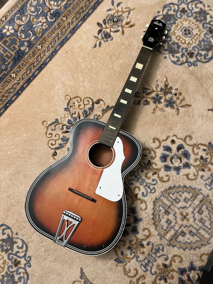 VTG STELLA Acoustic Guitar Steel Reinforced Neck 1960s USA