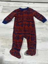Fleece Footed Sleeper - Carter's - Boys Size 6m - Very Good Used Condition