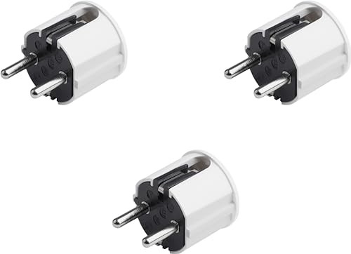 Meister Schutzkontakt-Stecker 3X Weiß 250V 16A IP20 Innenbereich 2.5Mm² Schuko-image