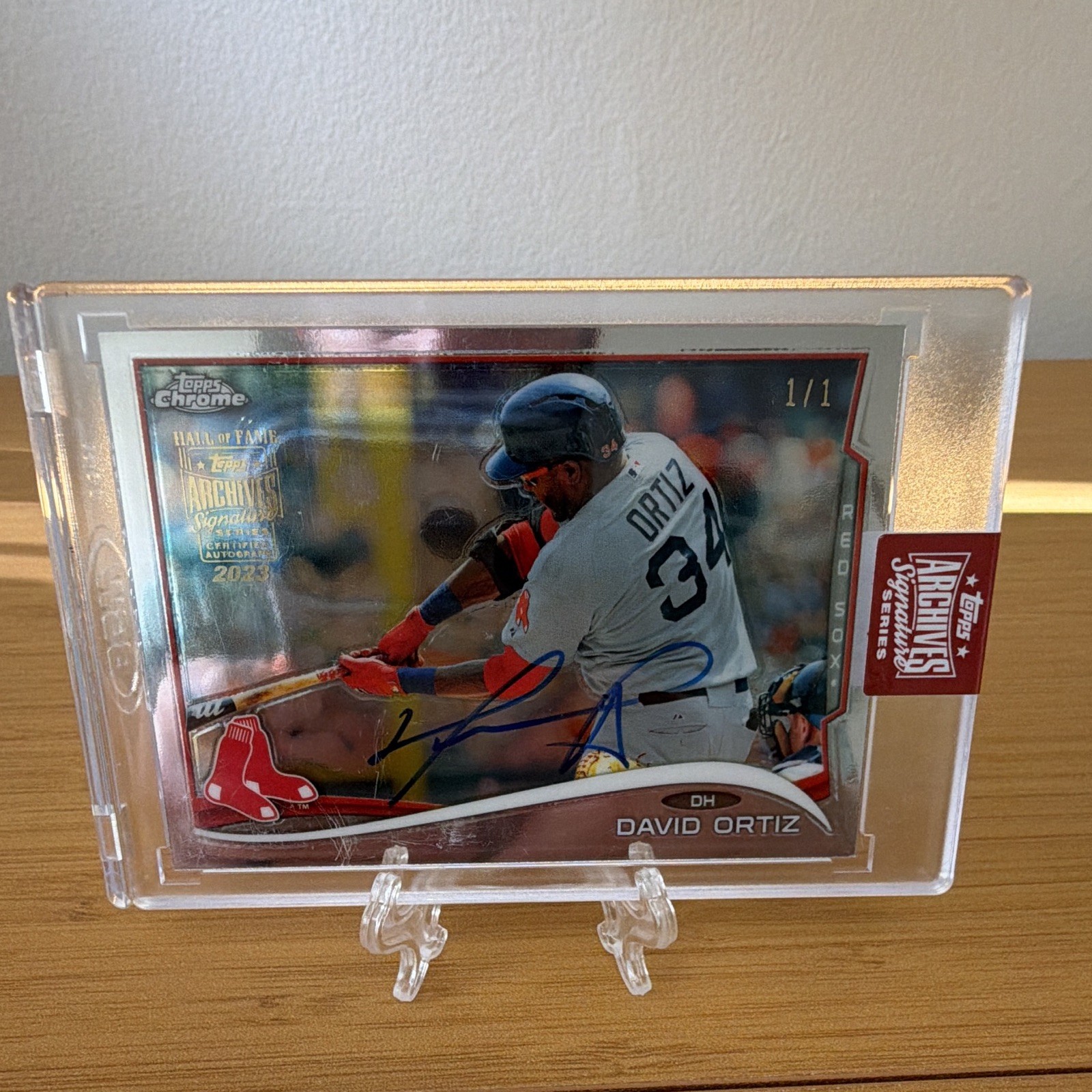 Topps 2023 Archives Signature Series David Ortiz Red Sox Auto #201 1/1
