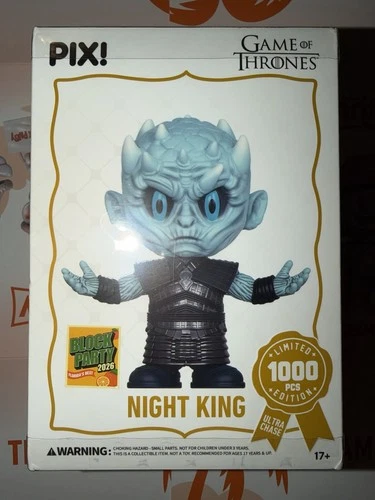 Thrilljoy Game Of Thrones *SEALED* Night King LE 1000 Block Party 2026 Excl Pix!