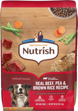 Rachael Ray Adult Dry Dog Food Real Beef, Pea & Brown Rice Recipe, 40 Lb. Bag (P
