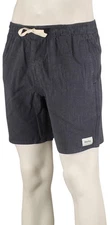 Rhythm Textured Linen Jam 17" Shorts - Navy - New