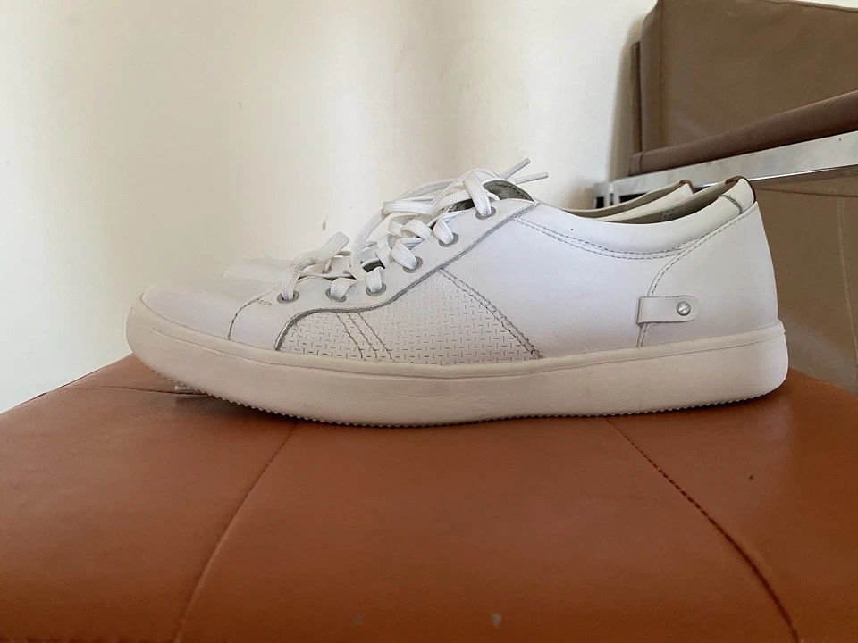 2 pairs !  MEN Rockport Sneaker White Leather, & Dr. Scholl's Oxford Black Sz 12 - Image 4 of 4