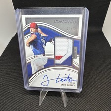 2023 Panini Immaculate Collection - Prospect Patch Auto Jack Leiter /83