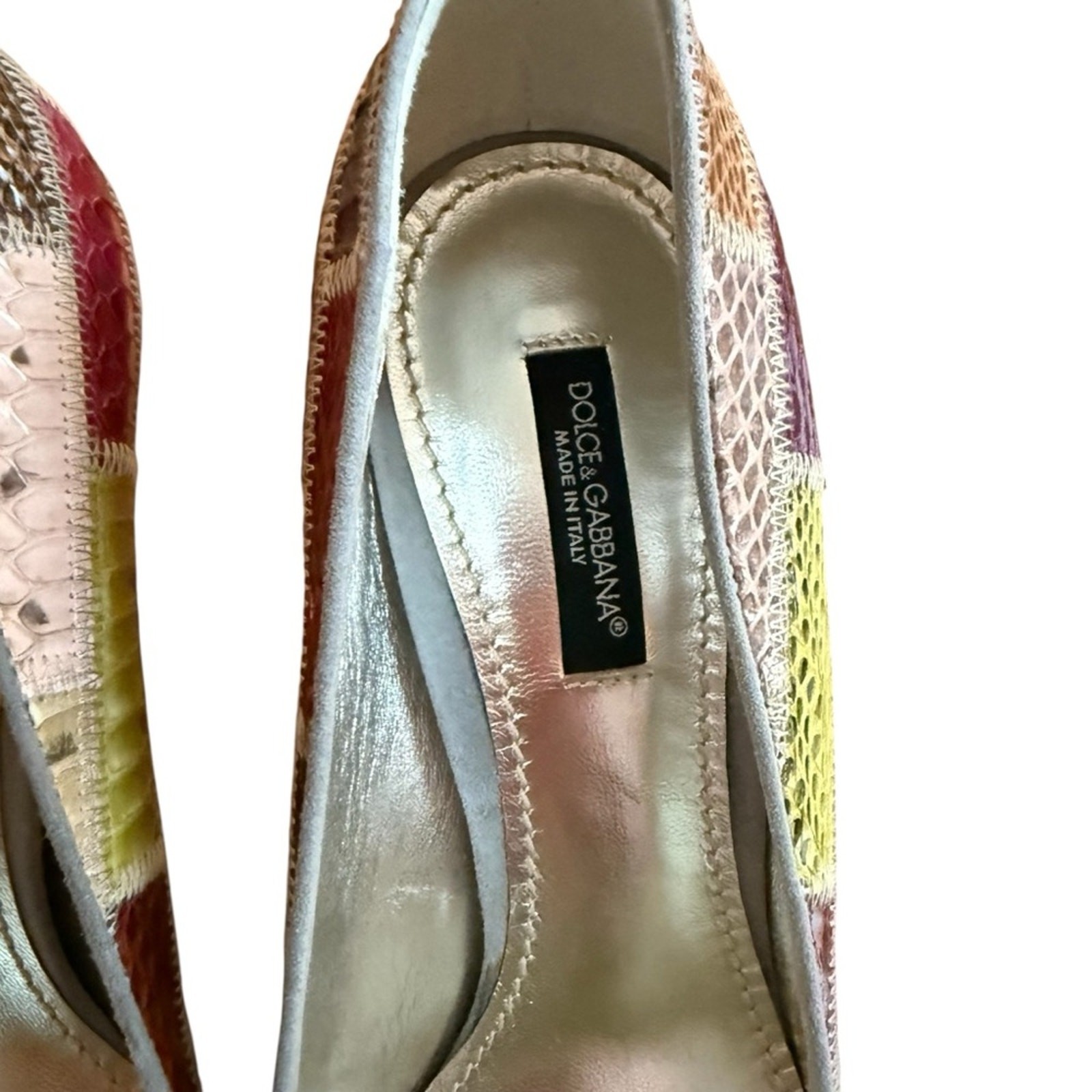 Dolce & Gabbana Python Snake Patchwork Pumps Stil… - image 3