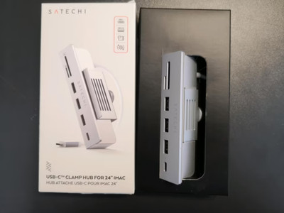 SATECHI USB-C Klemm Hub iMac M4 USB-S Daten Micro SD Kartenleser