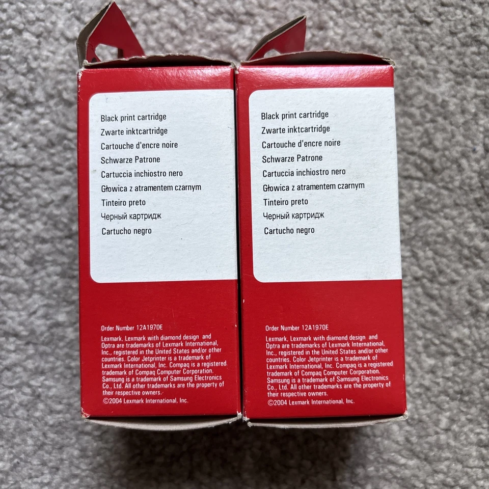 2x LEXMARK 70 BLACK INK CARTRIDGE NEW - Image 4 of 4