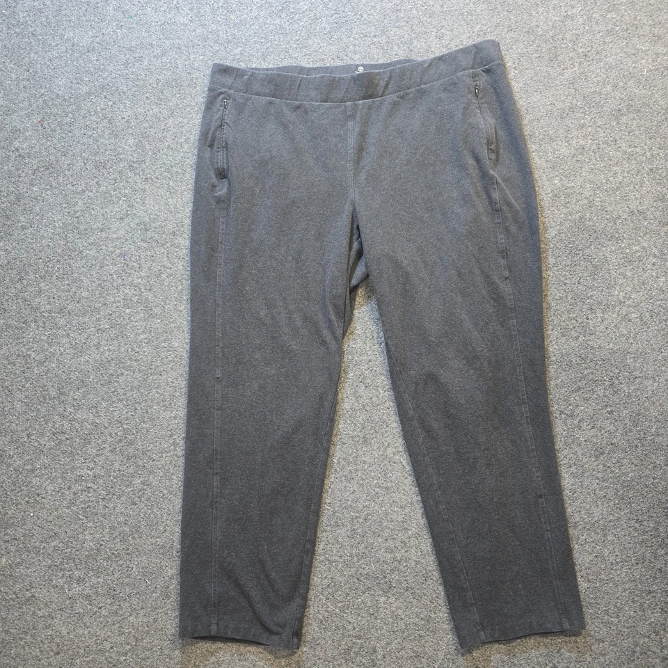 Talbots Pants Womens Size 3X Gray Straight Leg Pull On Sweatpants Casual Capsule - Image 2 of 4