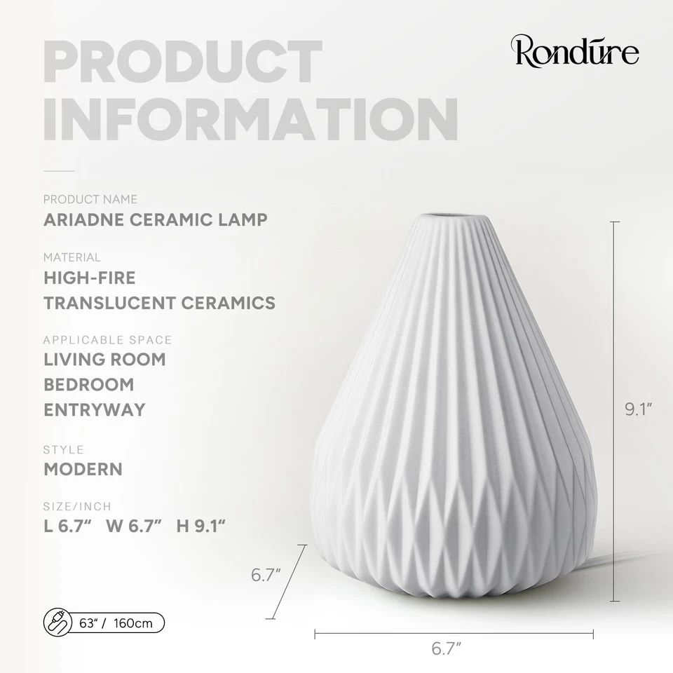 Translucent Bedside Lamp Touch Control Dimmable Color Modes LED Bedroom Night... - Image 3 of 4